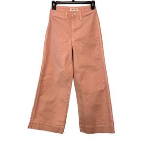 Madewell Pink Wide Leg Pants